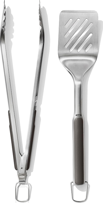 OXO Outdoor Grilling Turner and Tongs Set