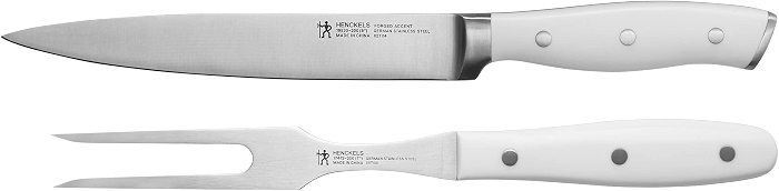 HENCKELS Forged Accent 2-pc Carving Knife Set, Razor-Sharp, White Handle