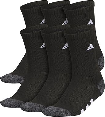 adidas Kids Athletic Cushioned Crew Socks 6 Pairs