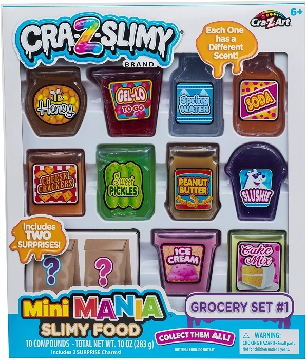 CRA-Z-Slimy Mini Mania Grocery Set, 10-Count