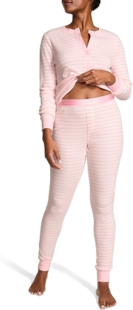 Victoria's Secret Thermal Pajama Set, Long Sleeve Shirt and Pants, Women’s Sleepwear