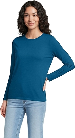 Lands' End Women's Supima Long Sleeve Crew Tee