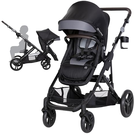 Baby Trend Morph Single to Double Modular Stroller, Dash Black