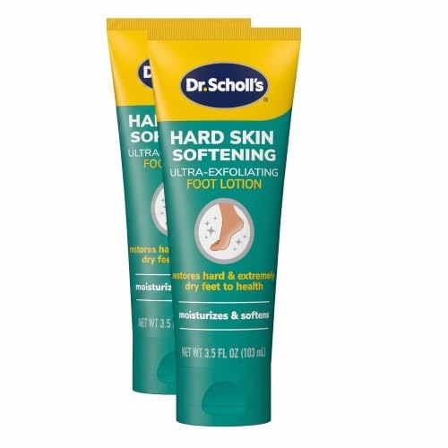 Dr.Scholl's Ultra Exfoliating Foot Lotion Cream, 3.5 oz, Pack of 2