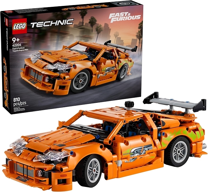 LEGO Technic Fast and Furious Toyota Supra MK4 Building Kit, Ages 9+, 42204