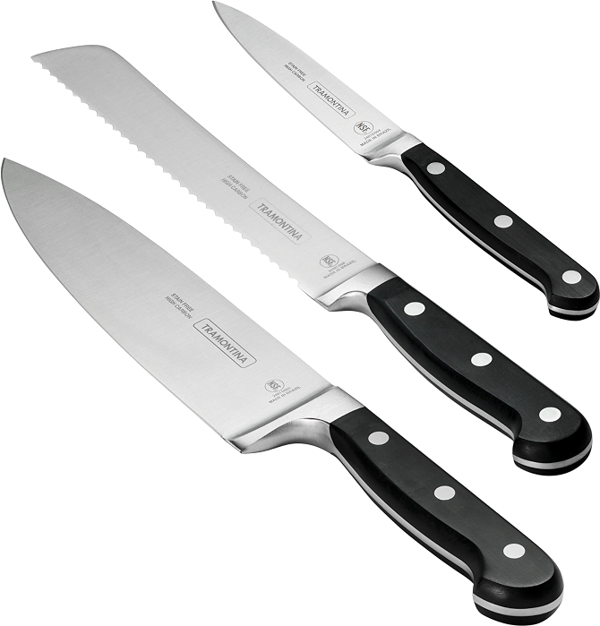 Tramontina Pro Series Forged 3-Piece Precision Kitchen Knife Set