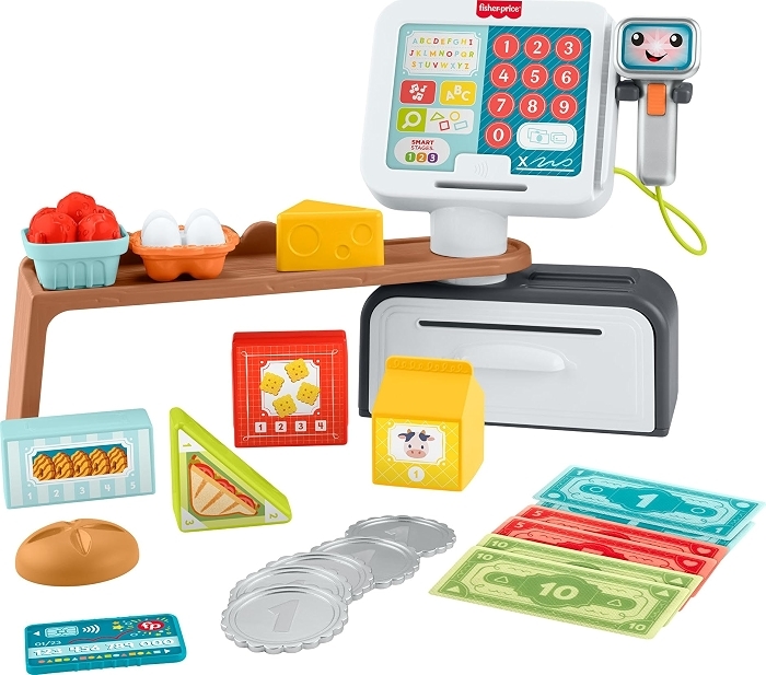 Fisher-Price Laugh & Learn Count & Shop Cash Register Toddler Toy