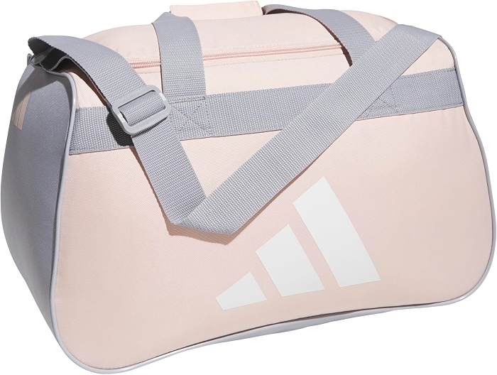 adidas Power Gym Bag – Lightweight Small Duffel, Blush Pink/White/Halo Silver