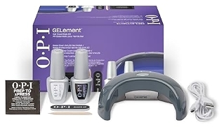OPI GELement Starter Kit Base, Top Coat, LED Curing Lamp & Prep Supplies