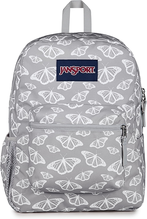 JanSport 26L Cross Town Backpack – 12 inch Daypack, Flutter By Grey