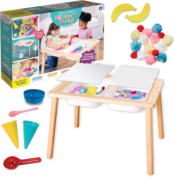 Creativity for Kids Deluxe Sensory Table: Ice Cream Shop for Ages 3-5+