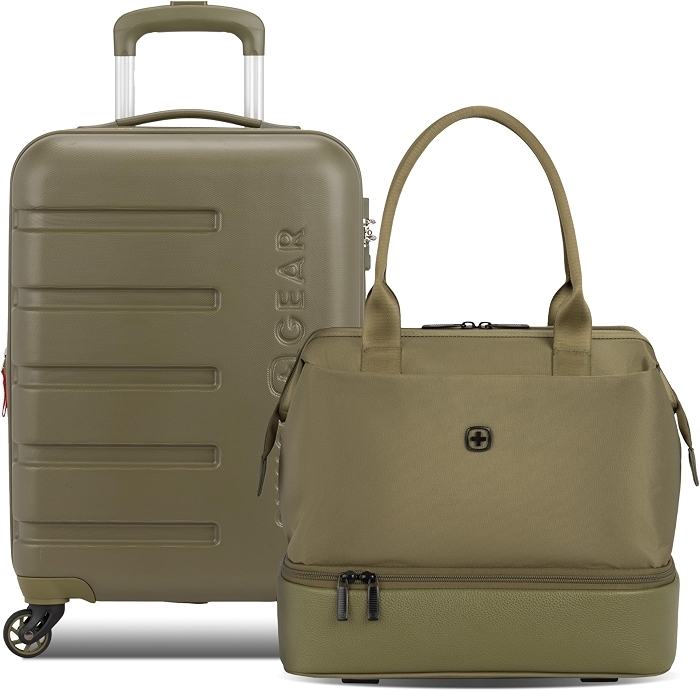 SWISSGEAR Signature Hardside Expandable Carry-On Spinner & Mini Weekender Tote Set