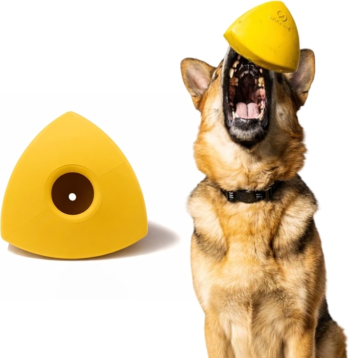 WoofBite Indestructible Pyramid Dog Toy - Tough Chew Toy for Aggressive Chewers