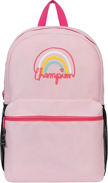 Champion Kids' Merit Backpack with Padded Straps, Water Bottle Pocket, One Size