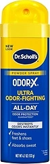 Dr. Scholl's Odor-X Foot Powder Spray, Shoe Deodorizer, 4.7 oz