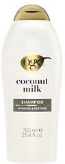 OGX Nourishing + Coconut Milk Shampoo, 25.4 fl. oz, Hydrating & Restoring