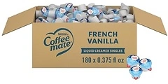 Nestle Coffee mate Coffee Creamer, French Vanilla, Liquid Singles, 180 Count