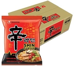 Nongshim Shin Ramyun Noodles, Spicy Korean Instant Ramyun, 4.23 oz, 20 Count