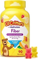 Lil Critters Kids Fiber Gummies for Digestive Support Sugar Free