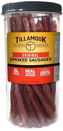 Tillamook Country Smoker Real Hardwood Smoked Sausages, Original Beef, 20 Count