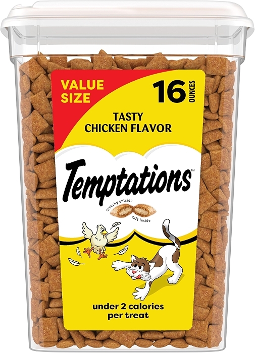 Temptations Classic Crunchy and Soft Cat Treats, Tasty Chicken, 16 oz