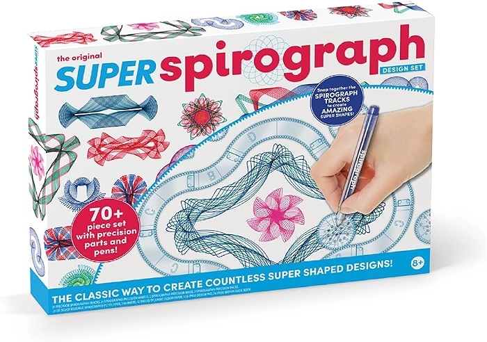 Spirograph Super Set โ Arts and Crafts, Kids Toys, Spiral Art, Drawing Kit