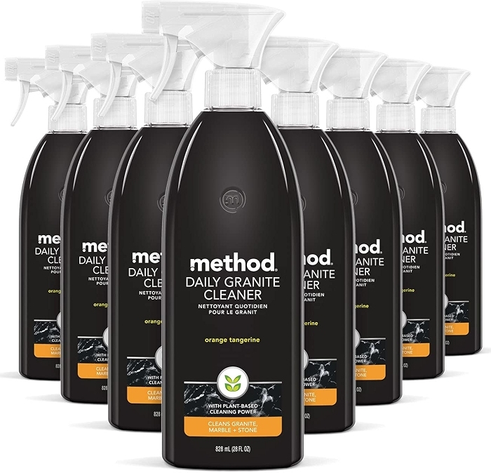 method Daily Granite Cleaner Spray, Orange Tangerine, 28 fl oz, 8 Pack
