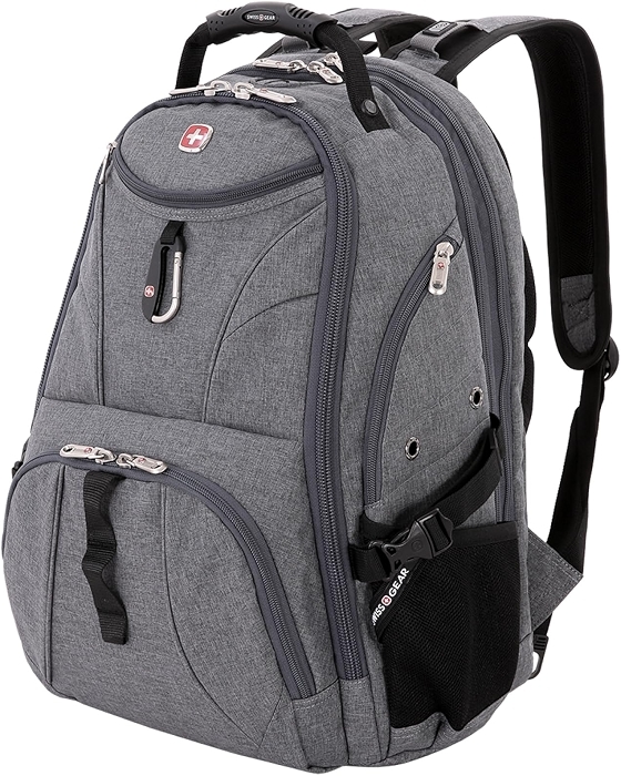 SWISSGEAR 1900 ScanSmart Laptop Backpack, Fits 17-Inch Laptops, Black, 31L
