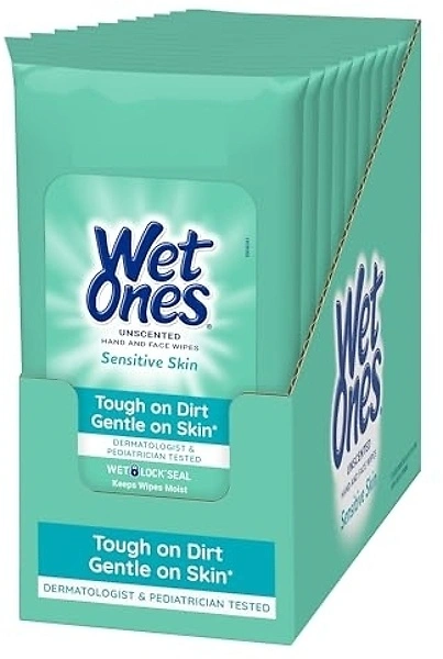 Wet Ones Hand Wipes, 20 Wipes (Pack of 10)