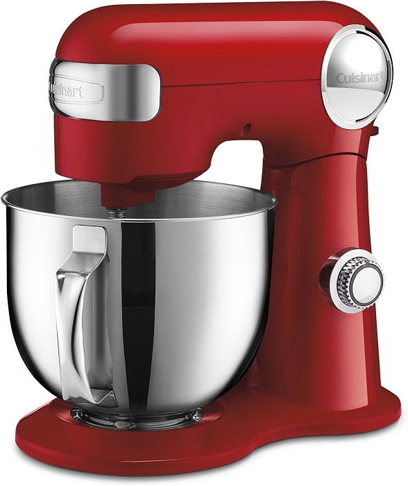 Cuisinart Stand Mixer, 12 Speed, 5.5 Quart Stainless Steel Bowl, Ruby Red