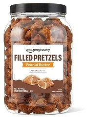 Amazon Brand - Amazon Fresh Peanut Butter Filled Pretzels, 44 oz
