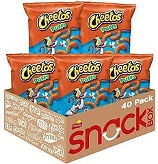 Cheetos Cheese Flavored Snacks, Puffs, 0.875 Ounce (Pack of 40)