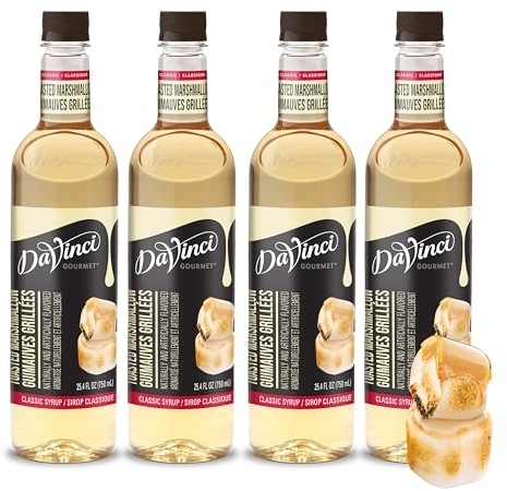 DaVinci Gourmet Classic Toasted Marshmallow Syrup, 25.4 Fluid Ounce (Pack of 4)
