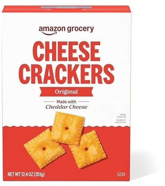 Amazon Grocery Original Cheese Crackers, 12.4 Oz