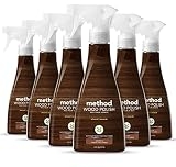 method Wood Polish, Almond, For Wood Surfaces, 14 fl oz, 6 Pack