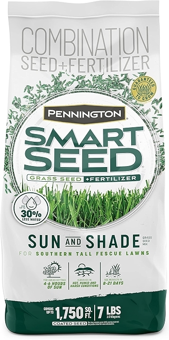 Pennington Smart Seed Sun & Shade Mix, South Tall Fescue Grass Seed, 7 lb