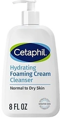 Cetaphil Cream to Foam Face Wash Hydrating Cleanser, 8oz