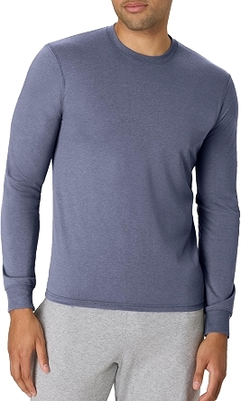 Hanes Men's Originals Long Sleeve T-Shirt, Lightweight Tri-Blend Jersey Tee for Men
