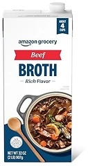 Amazon Grocery, Beef Broth, 32 Oz