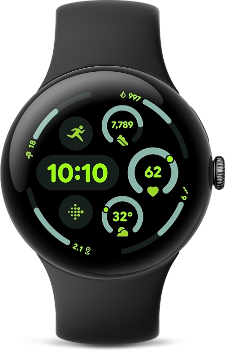 Google Pixel Watch 3 (45mm) 2024 Model - Android Smartwatch, Matte Black