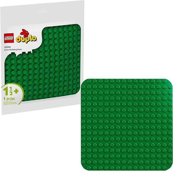 LEGO DUPLO Green Building Plate - Educational Building Toy for Toddlers, 1.5+