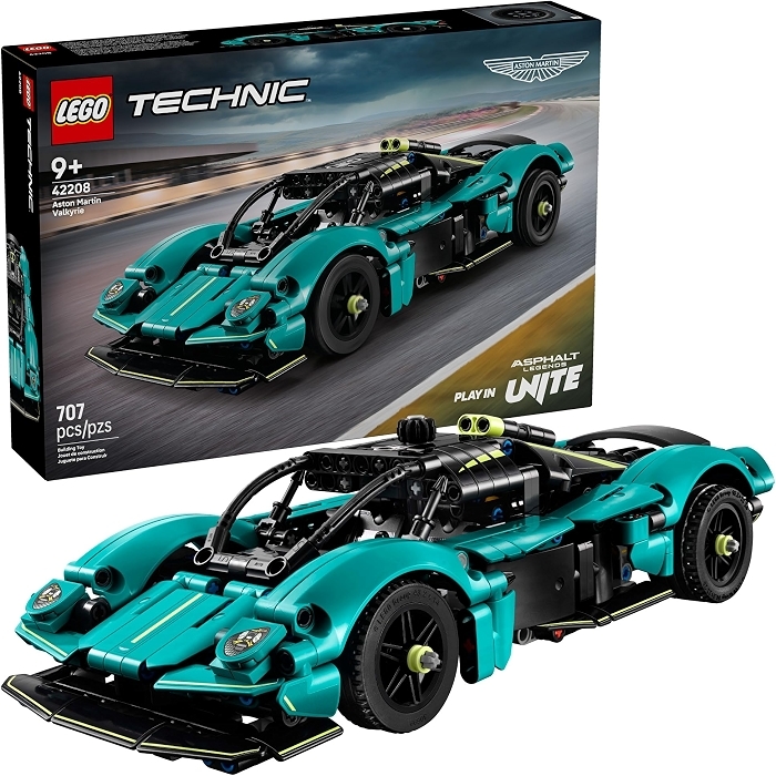 LEGO Technic Aston Martin Valkyrie Toy Car - Model Kit for Ages 9+, 42208