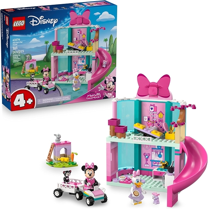 LEGO Disney Minnie's Pet Hotel Toddler Toy - Minnie Mouse Building Set for Ages 4+