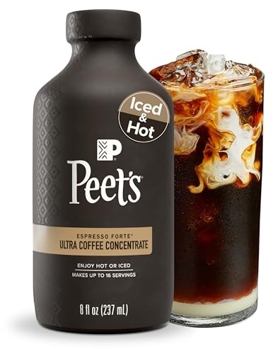 Peet's Coffee Liquid Concentrate Coffee, Dark Roast, Ultra Coffee, 8 Ounces