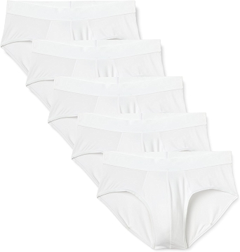 Amazon Essentials Men's Super Soft Modal Brief, White, X-Large