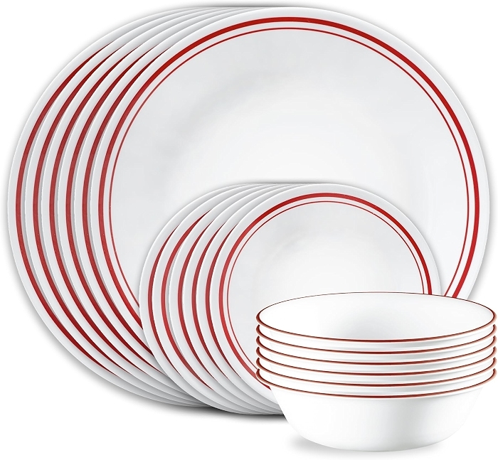 Corelle Logan 18-Piece Dinnerware Set, Service for 6