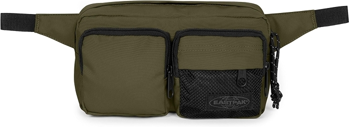 Eastpak Double Crossbody – 3L Adjustable Strap Belt Bag, Dark Grass