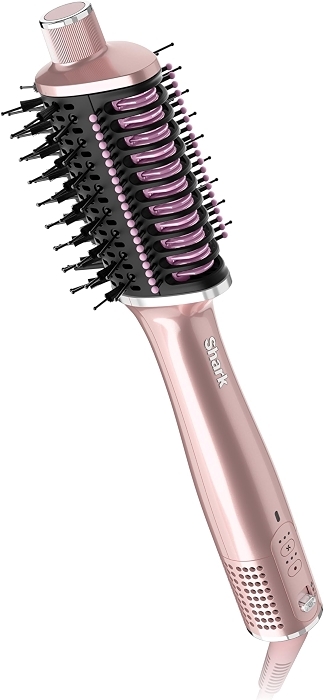 Shark Glossi 2-in-1 Blow Dryer Brush, Ceramic Comb, Lychee, HT302PK