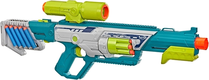 Nerf Rebel Ops Deadeye Blaster, 24 Nerf Elite Foam Darts, Attachments, Ages 8+