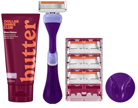 Dollar Shave Club For Women - Member Exclusive (Purple) - Premium Shave Kit